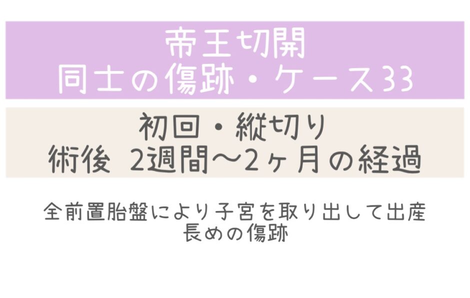 同士の傷跡33・2週～2ヶ月